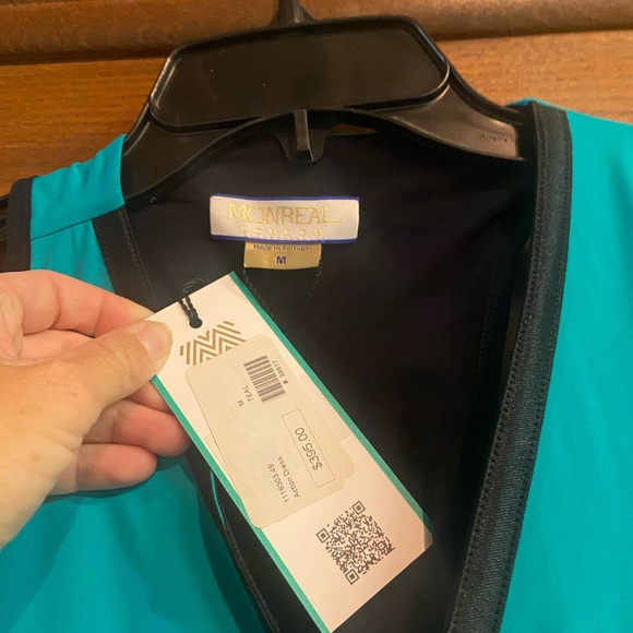 Monreal blue and yellow action dress size medium NWT - Picture 2 of 3